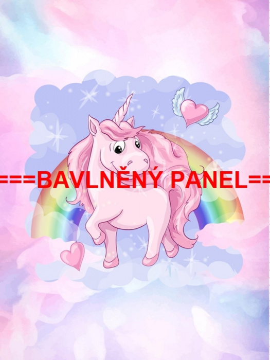 Velký bavlněný panel 75x100cm PEŘ 7