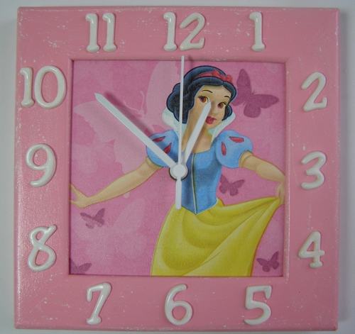 Dětské závěsné hodiny - Sněhurka