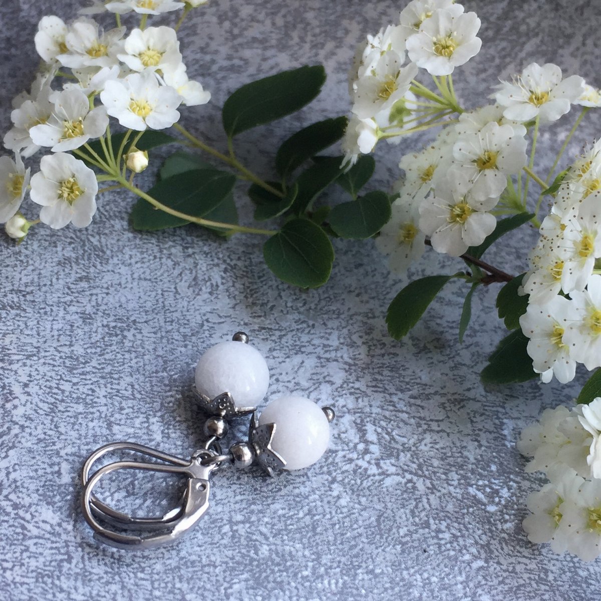 Náušnice s jadeitem