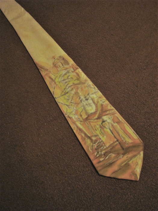 Kravata Uličky v akvarelu