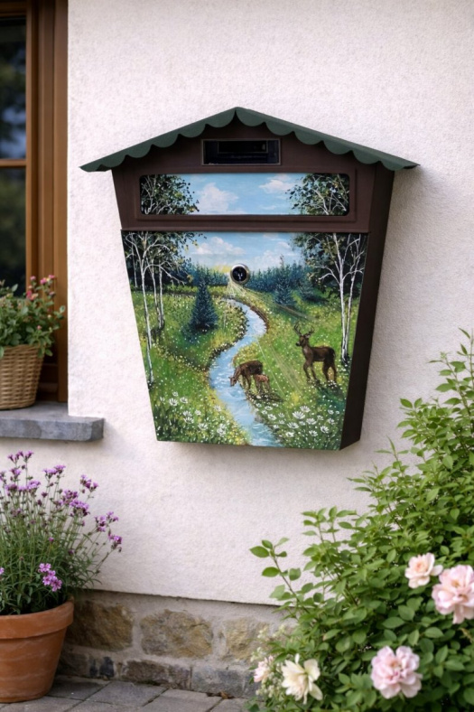 Malovaná poštovní schránka, originální dárky