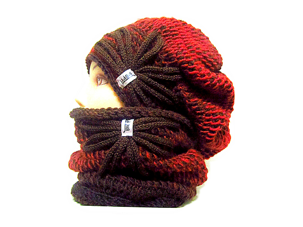 SOUPRAVA BARETKY A NÁKRČNÍKU / OMBRÉ