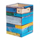 stojánek ze dřeva na pastelky a tužky staré dřevo