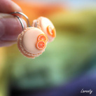 Makronky oranžové s pomerančem