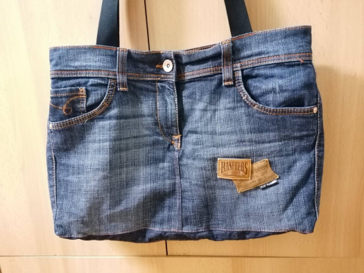 kabelka riflová-džíny