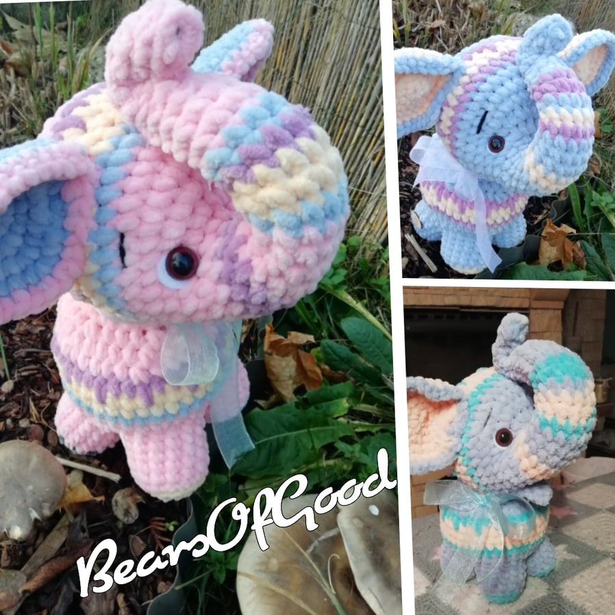 Sloní miminka z Dobré - návod v PDF