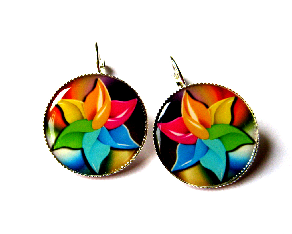 Duhový květ pro radost.