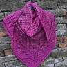Zachumlat se růžově - háčkovaný pléd