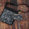 Taška crossbody - Bublinky šedé