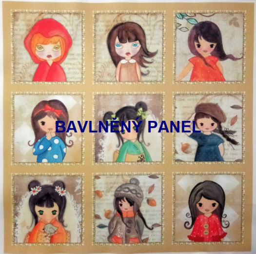BAVLNĚNÝ PANEL / I NA PEXESO/ 35 x 35 cm  FNP32
