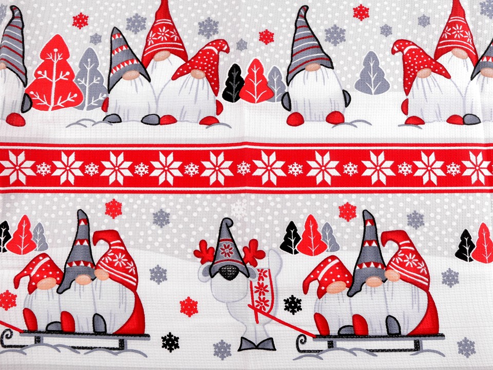 Bavlněné vaflové piké skřítek (1m)