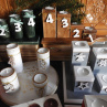 Svícny advent s prkénkem ořech