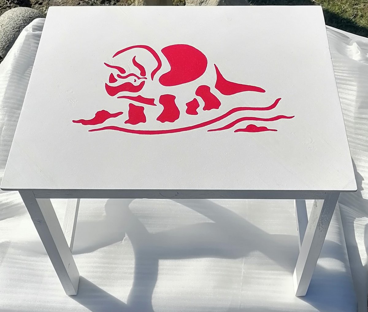 Stoleček a židlička (ruční výroba) / stolička