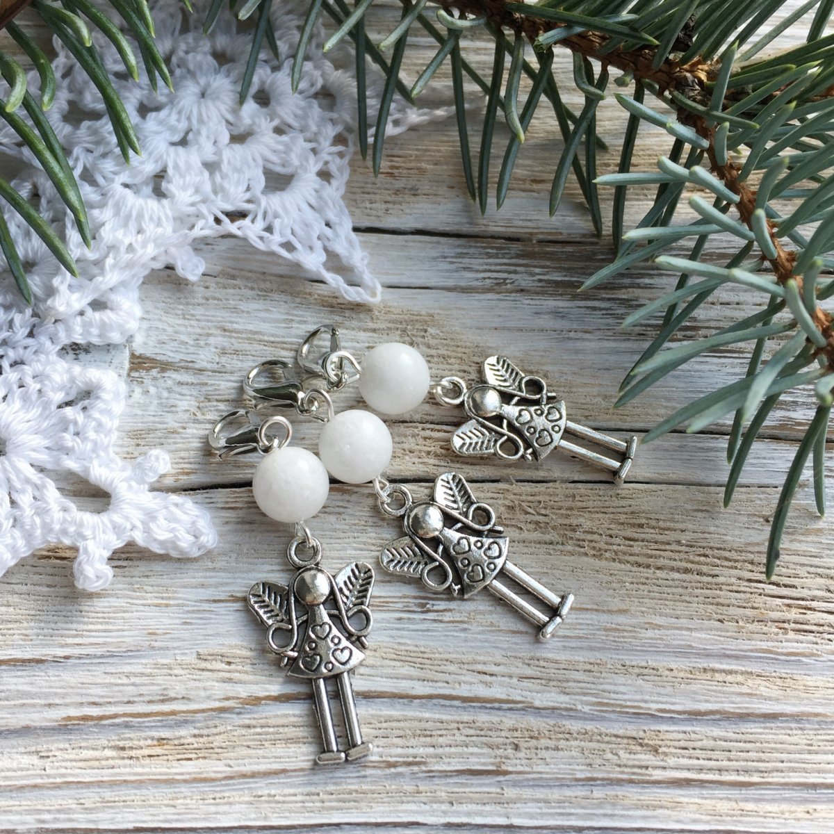 Andělka s bílým jadeitem