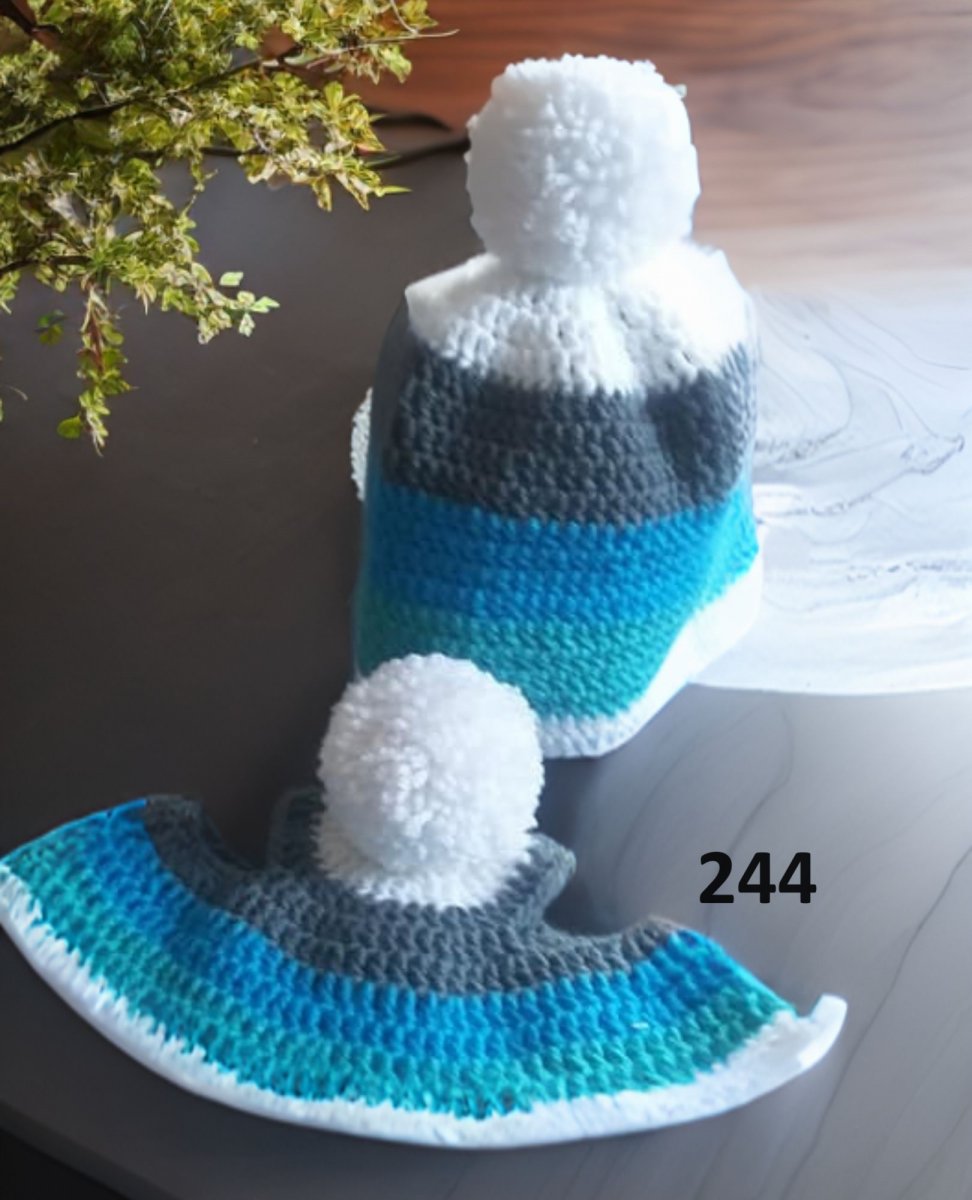 Háčkovaný set pro koně a jezdce