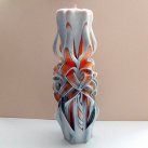 Řezaná svíčka - oranžová