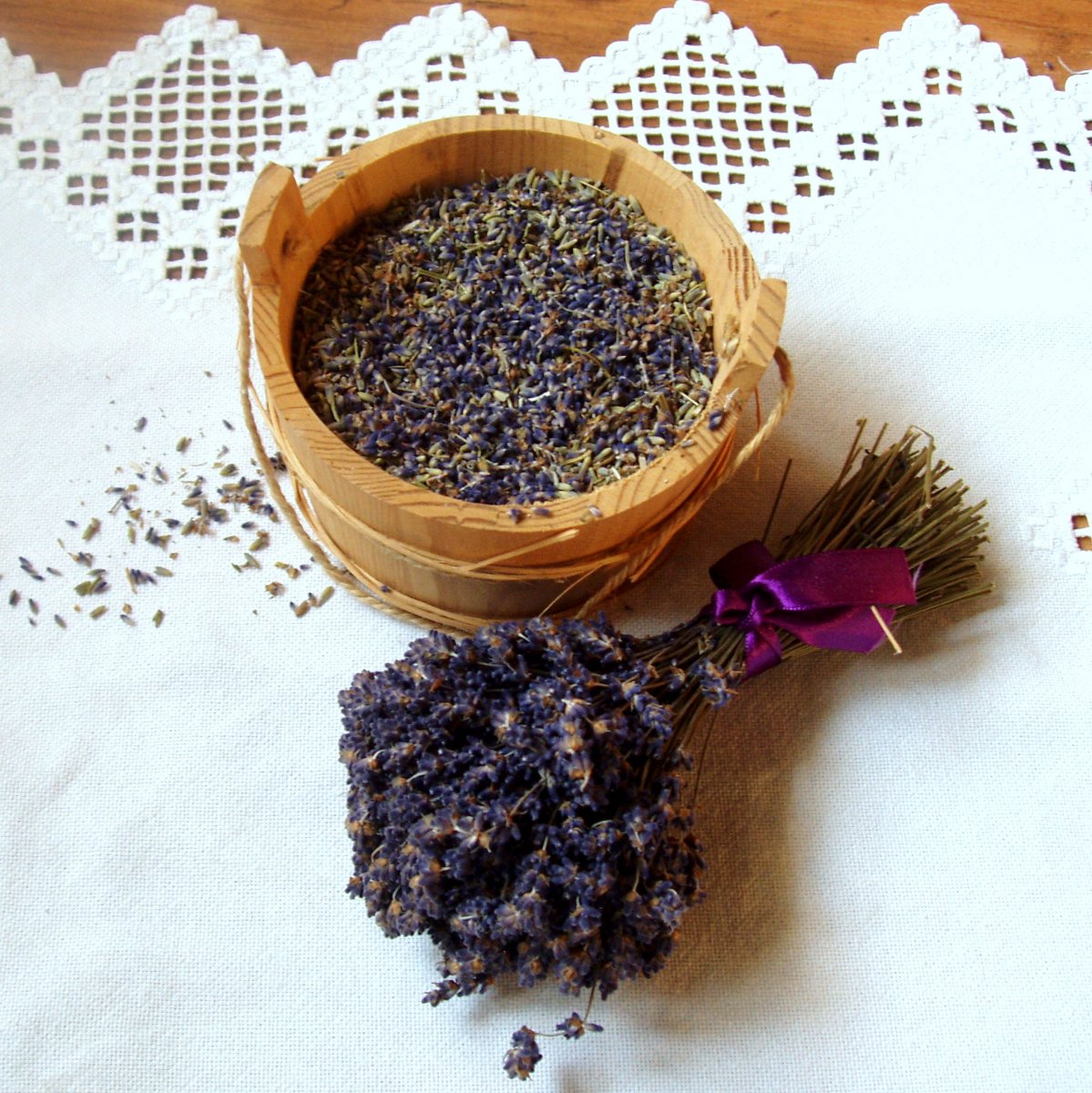 Sušený květ levandule