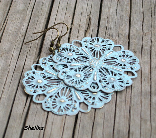 Náušnice ,,KVĚTY,,8