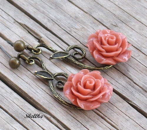 Náušnice s růžičkama