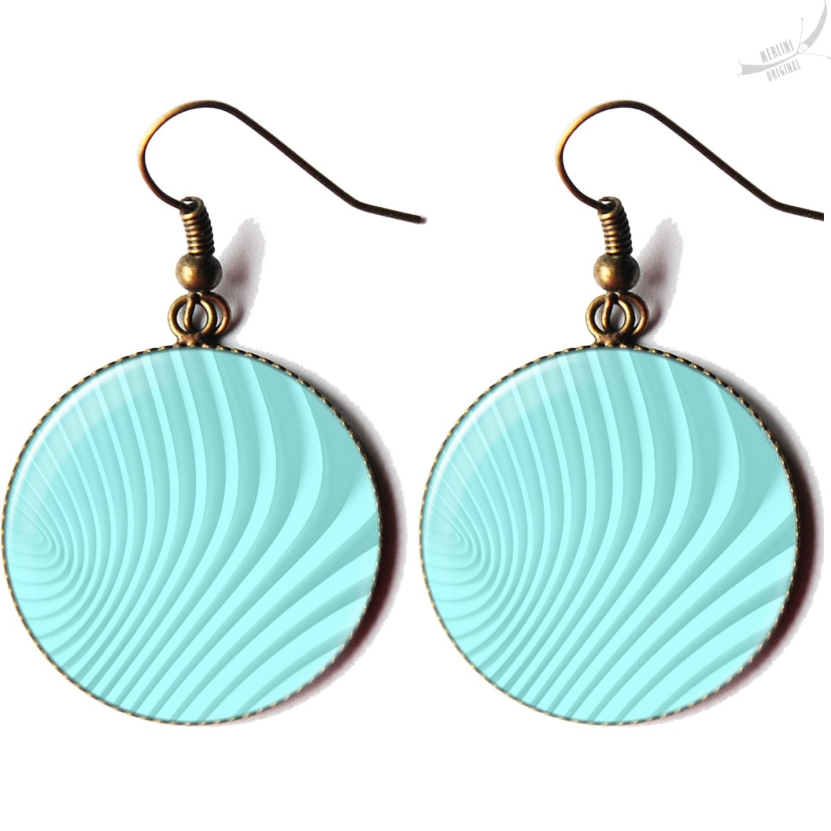Tyrkysové - visací náušnice 