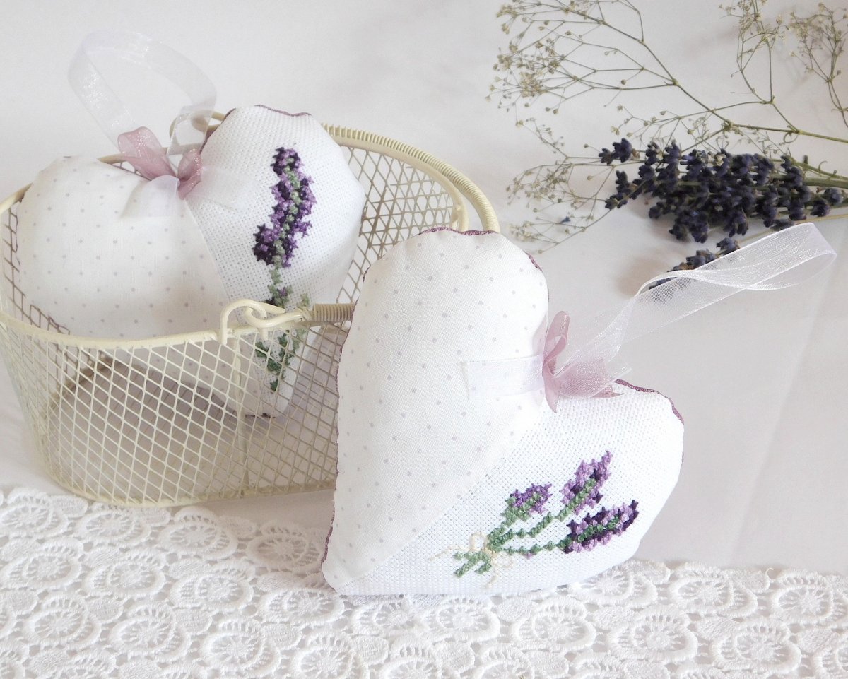 Levandulová srdíčka