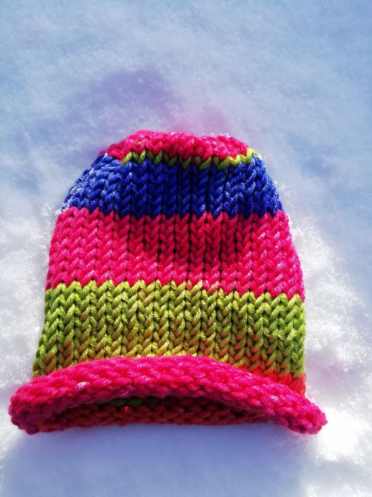 Pletená čepice color