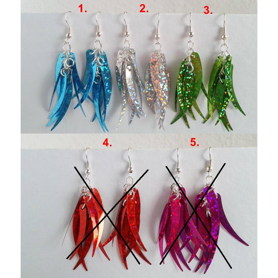 Náušnice Flitrové jazýčky (1324)