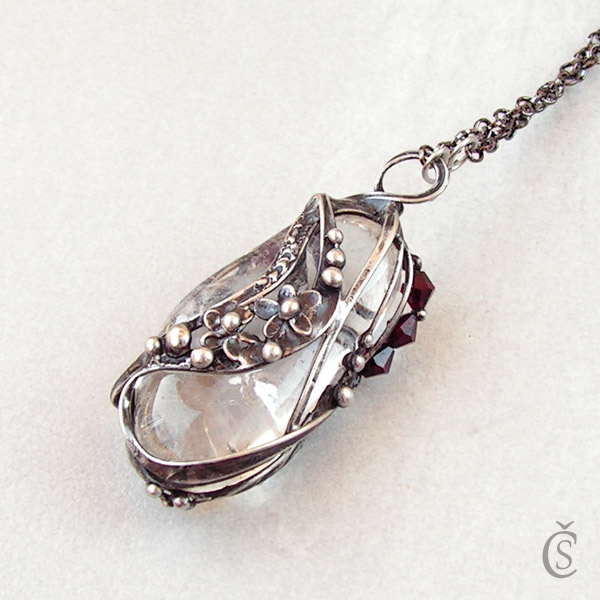 Amulet 2 v 1 - Křišťál, Sklo