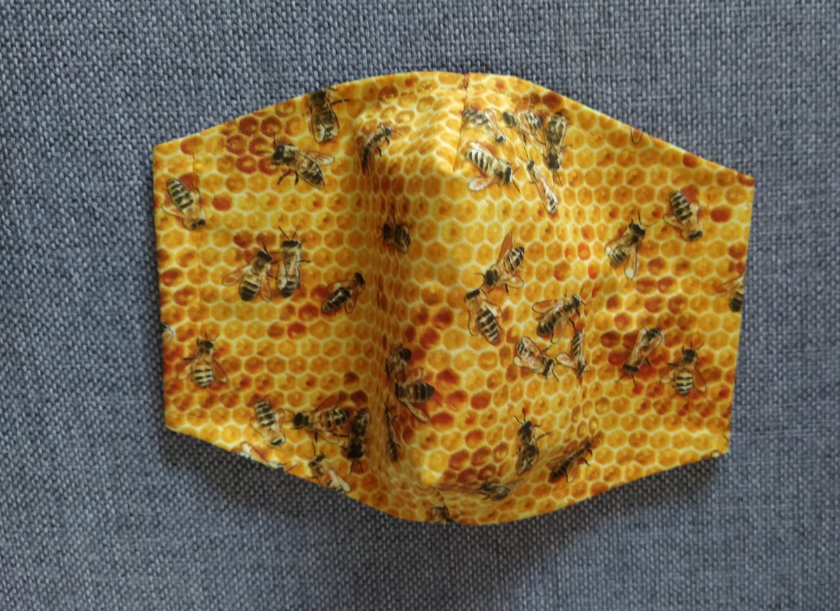 Rouška Designová Dvouvrstvá Včeličky