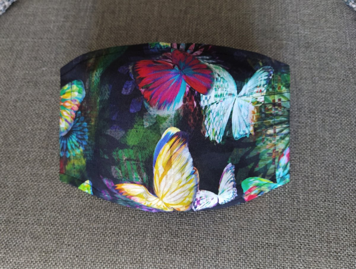 Rouška Designová Digi tisk - Motýli