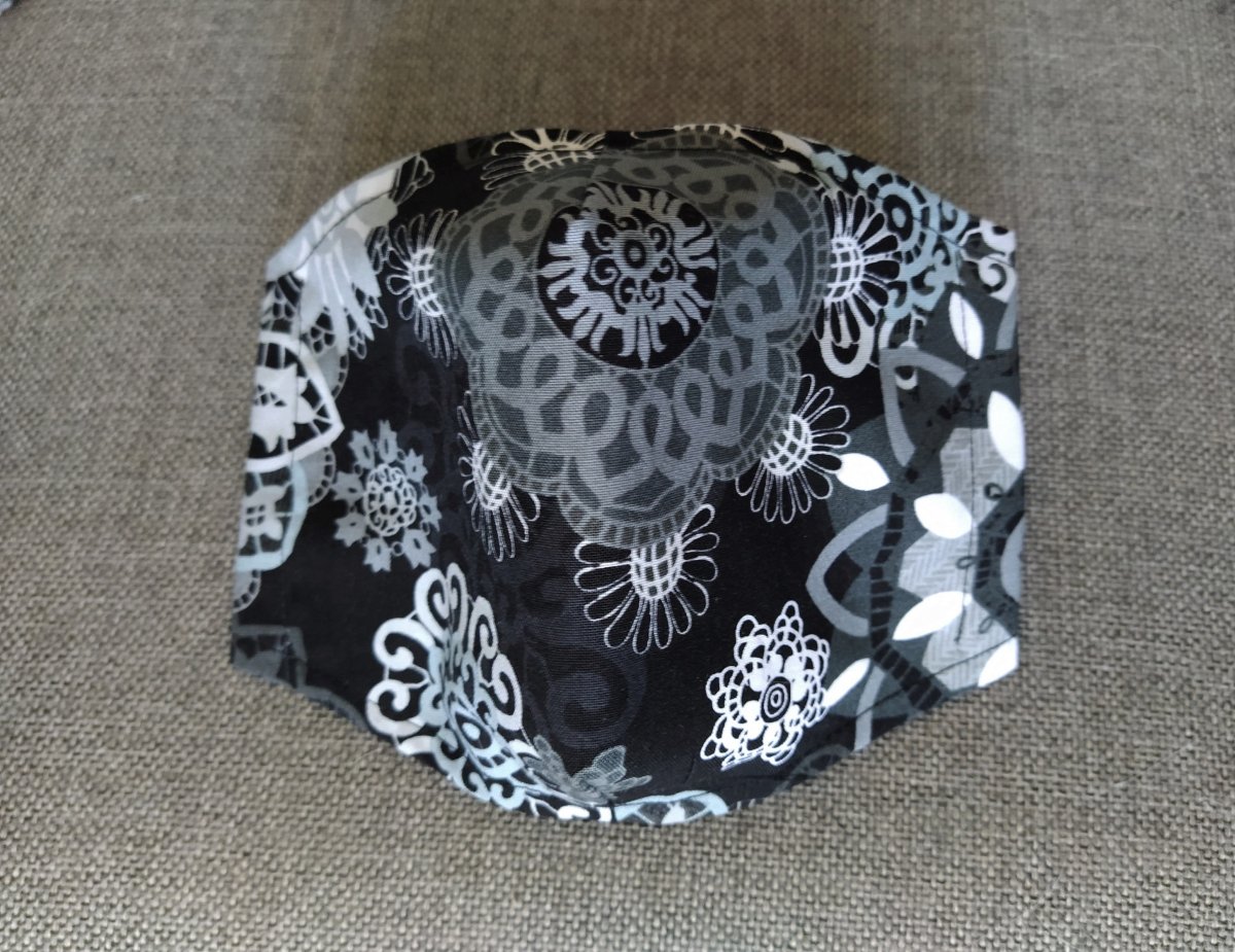 Rouška Designová Černá Mandalla