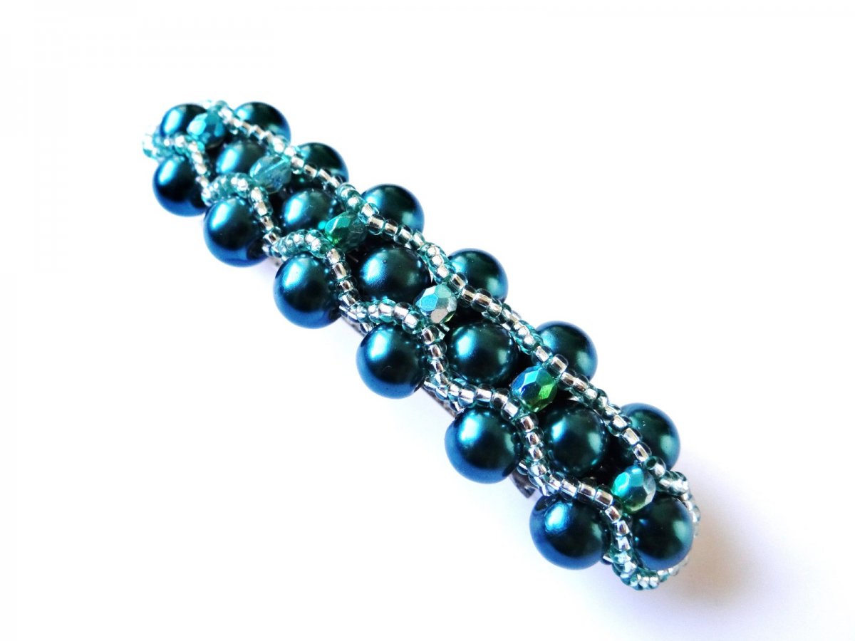 Spona (franc. zapínání, 6x8cm) - Zelená