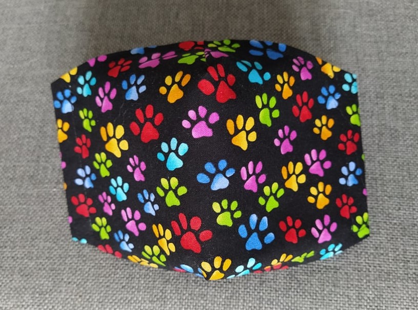 Rouška Designová Veselé tlapky dětské