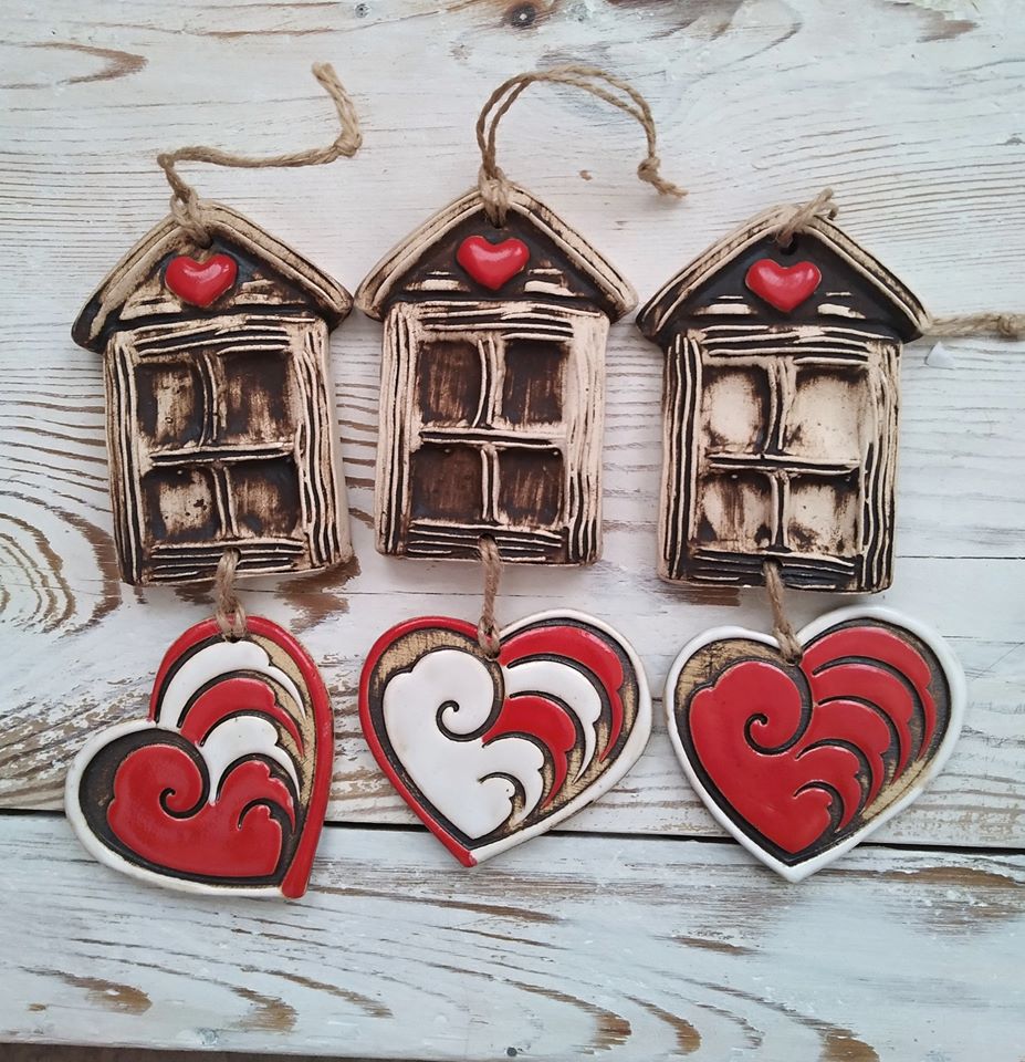 Závěsná dekorace- okénko do mého(tvého) srdce