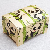 dřevěná pokladnička medvídek panda