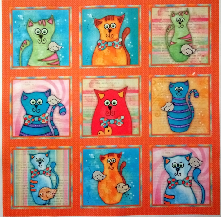 BAVLNĚNÝ PANEL / I NA PEXESO/ 35 x 35 cm  FNP13