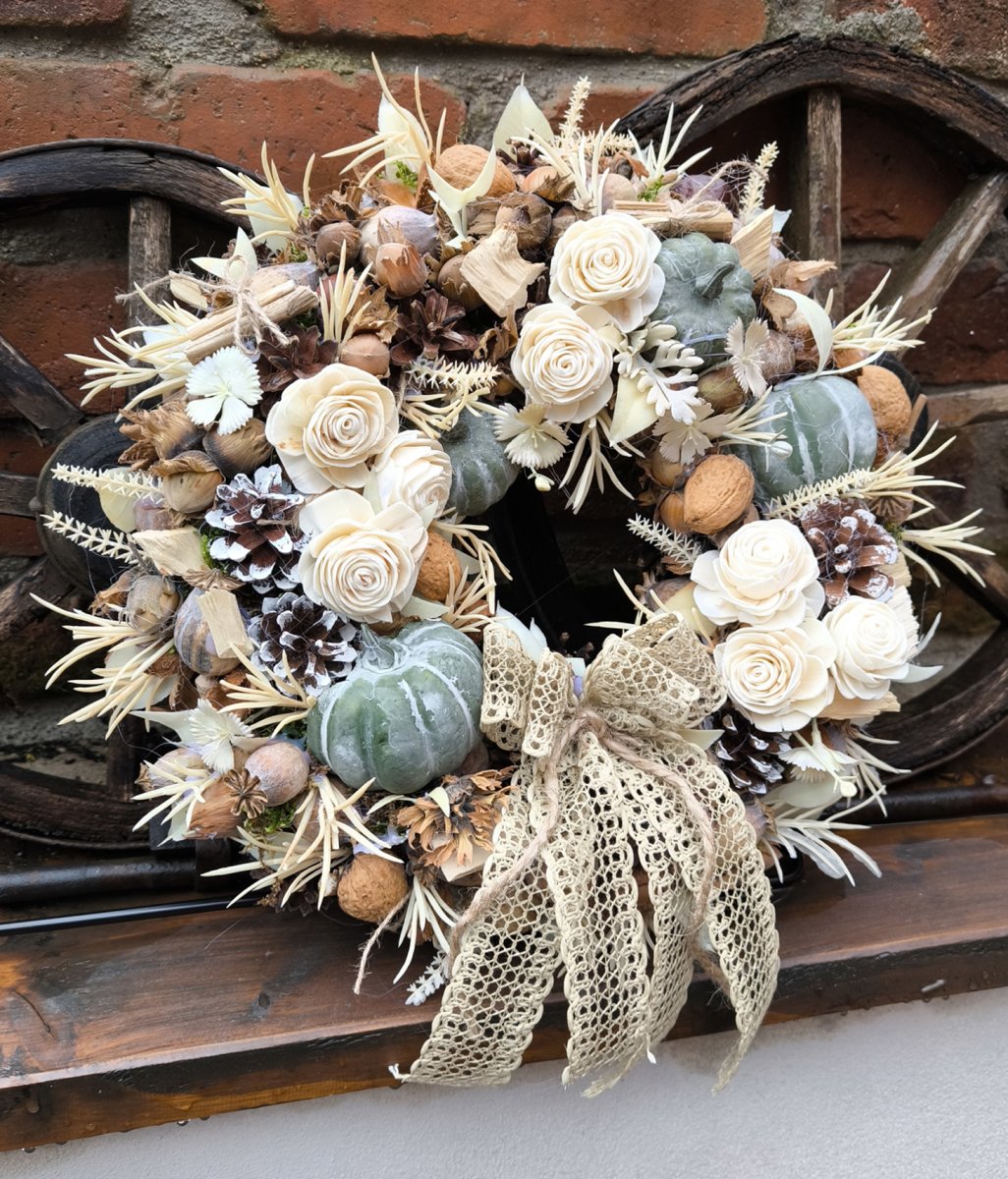 Věneček Podzim s dýněmi