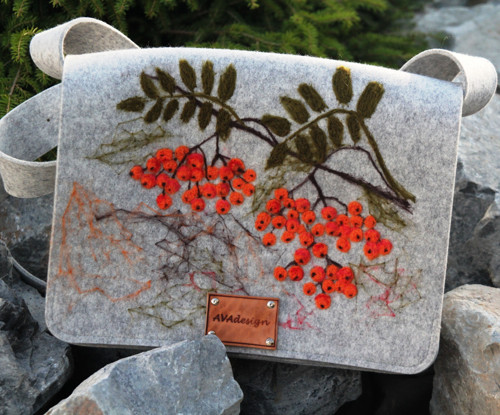 Autorská kabelka “Jeřabiny”