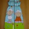 Letní spací pytel SKLADEM šedý pejsek a kočka, délka 130 cm
