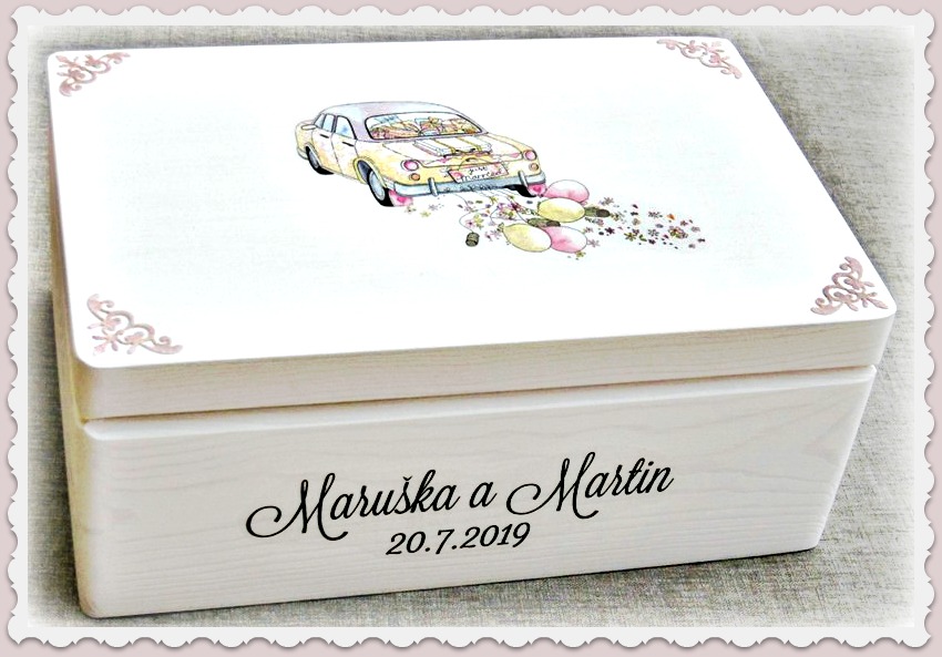 svatební truhla na přáníčka , fotky a jiné potřebné věcičky