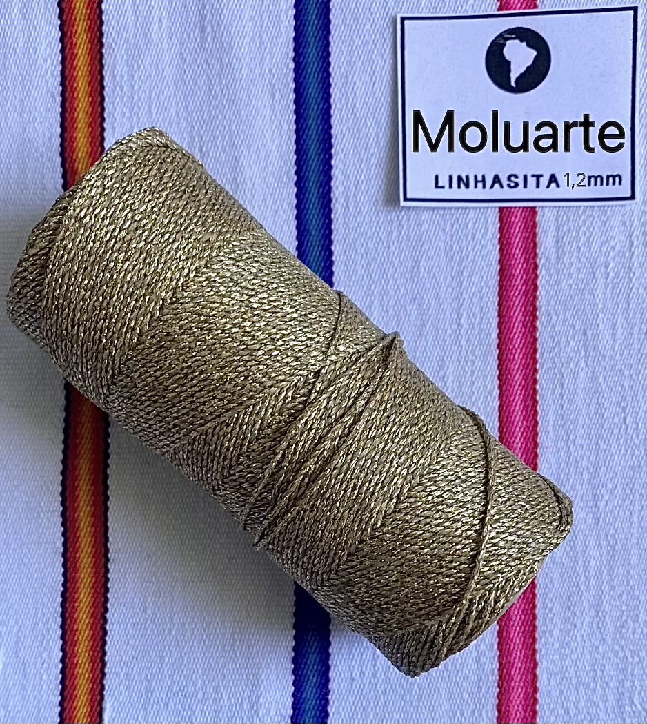 macramé LINHASITA ZLATÁ 1,2 mm 5 m
