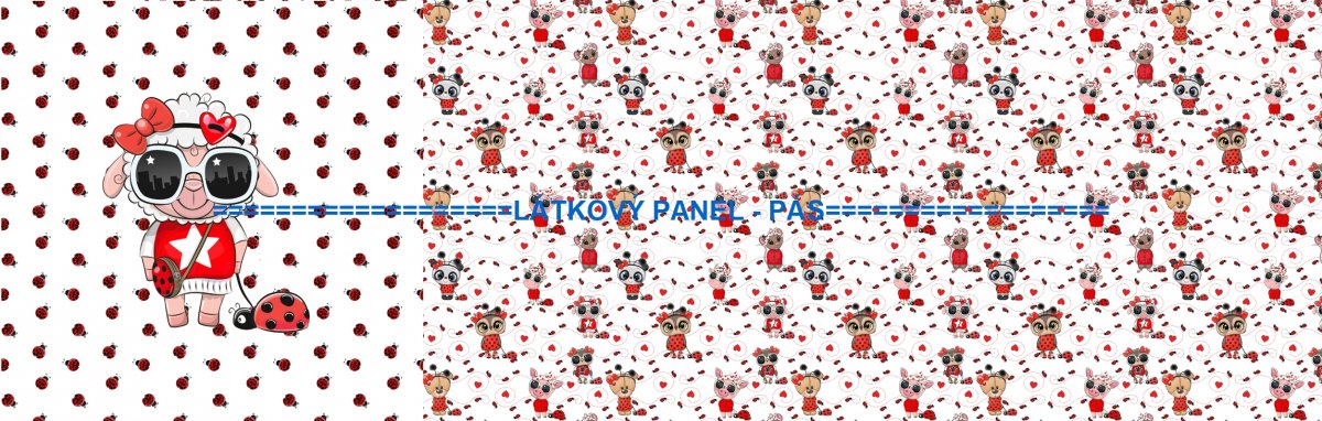 Panel - varianta bavlna,úplet či letní softshell  50x145cm/úplet 157cm, 139cm soft   224-225