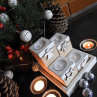 Adventní sada 4 svícnů s podložkou M Bv♥