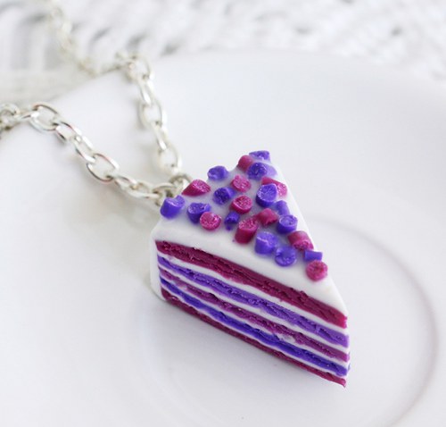 duhový dortík na krk