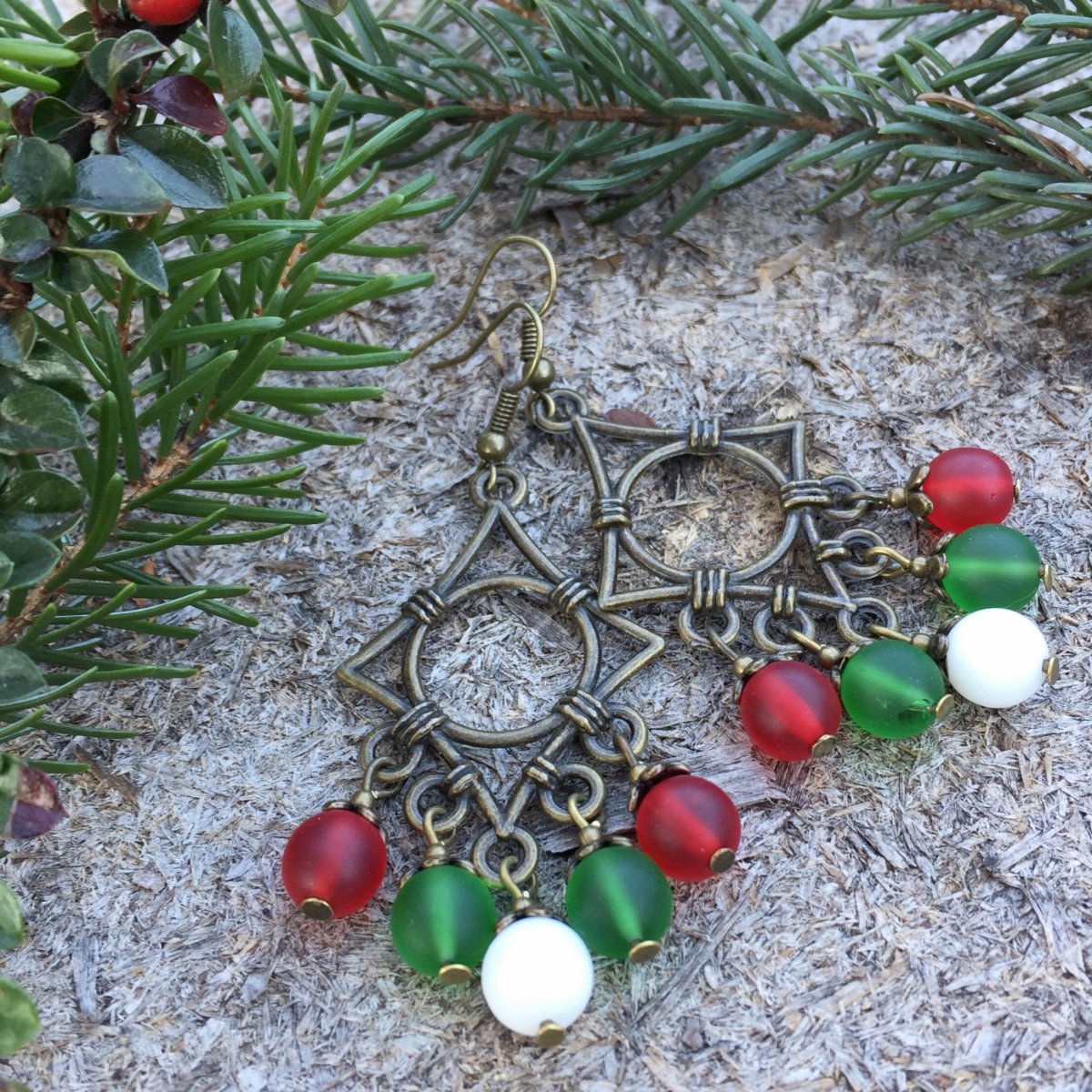 Vánoční náušnice