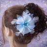 Ručně vyráběná ozdoba do vlasů – nylonové květy