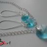 Set - Swarovski Elements light turquoise SS8