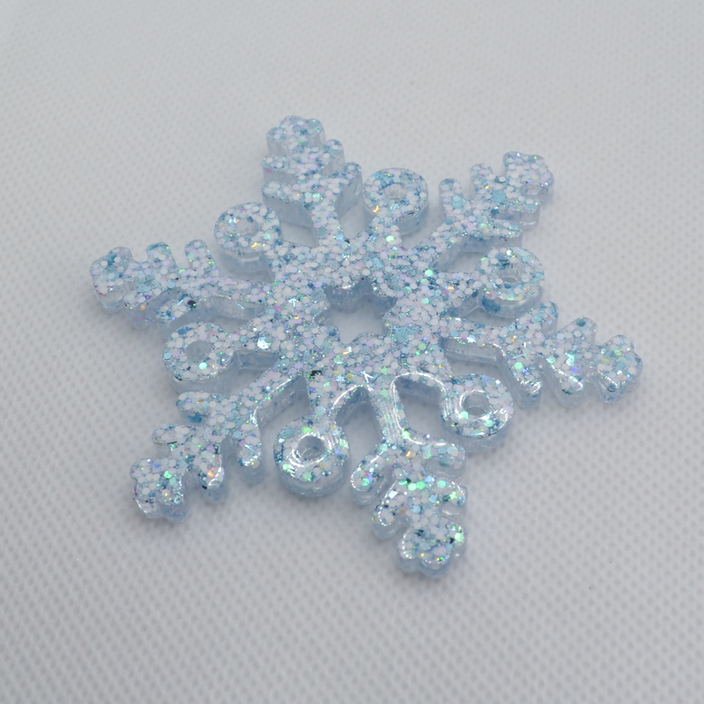 Velká vločka - bílo modrá