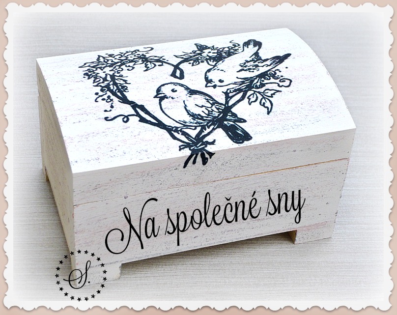 svatební truhlička - pokladnička na pevné uzavření