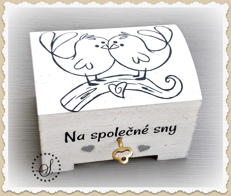 svatební truhlička - pokladnička